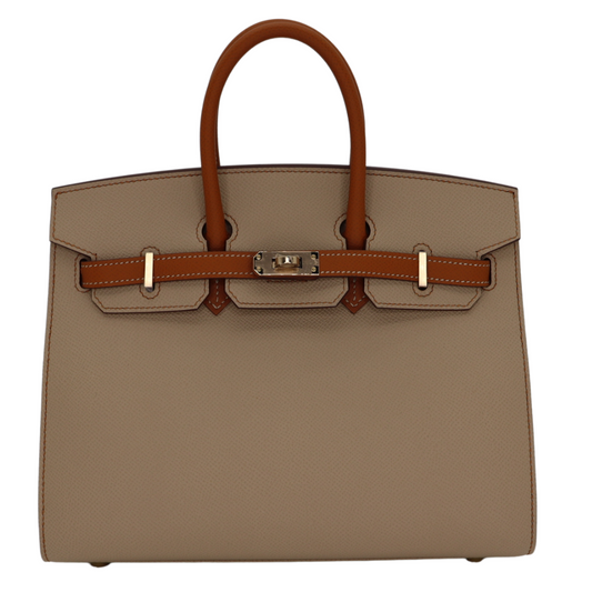 Hermes25cm Birkin Sellier HSS Trench/ Gold Epsom Leather Permabrass Hardware