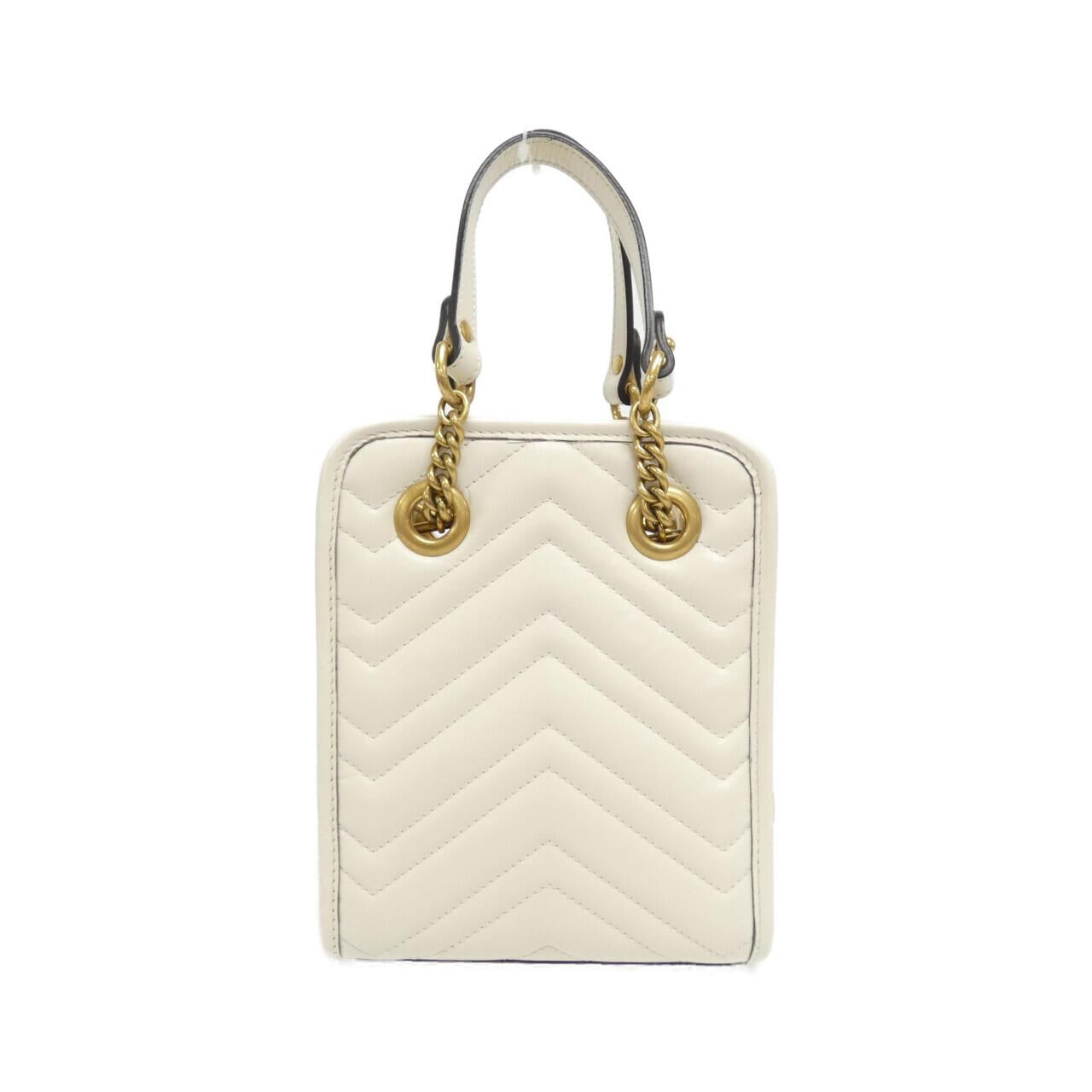 Gucci GG MARMONT Quilting Chevron Leather Shoulder Bag