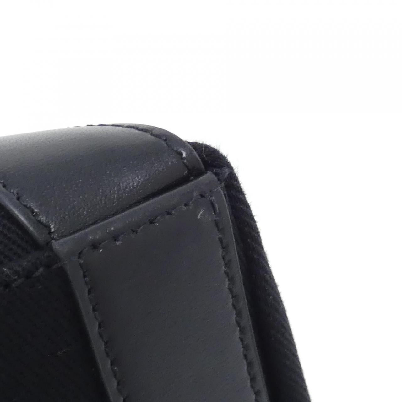 Saint Laurent Rive Gauche Bowling Tote Canvas Leather Tote Bag
