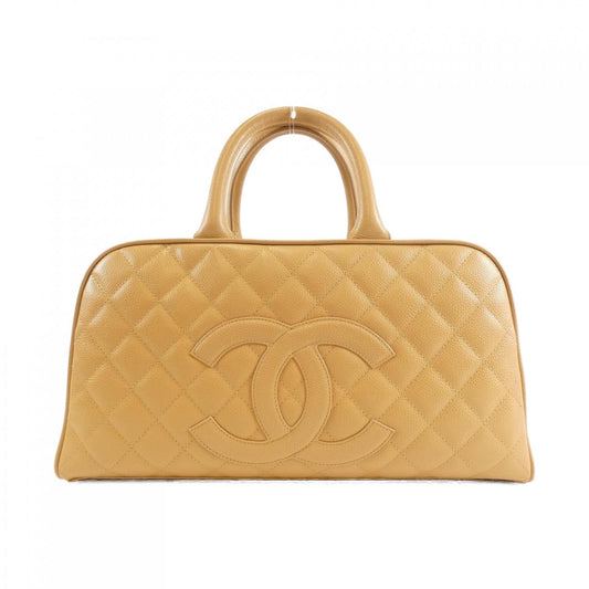 Chanel Caviar Skin Boston Bag Calfskin Handbag