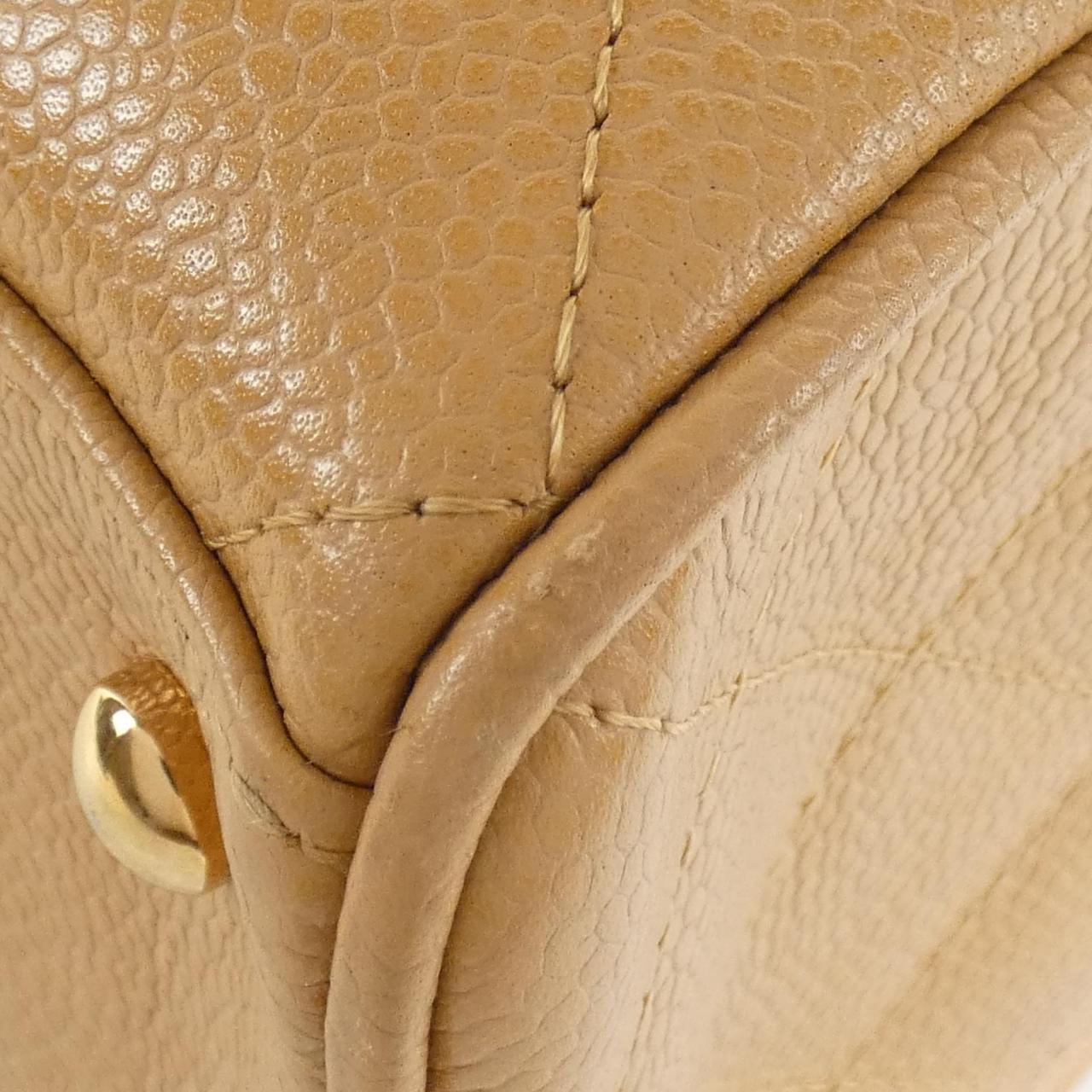 Chanel Caviar Skin Boston Bag Calfskin Handbag