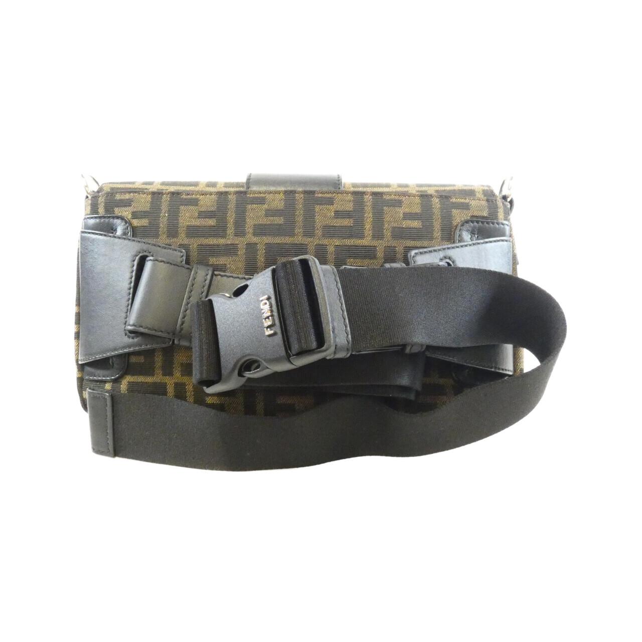 Fendi Baguette Canvas Calf Waist Bag