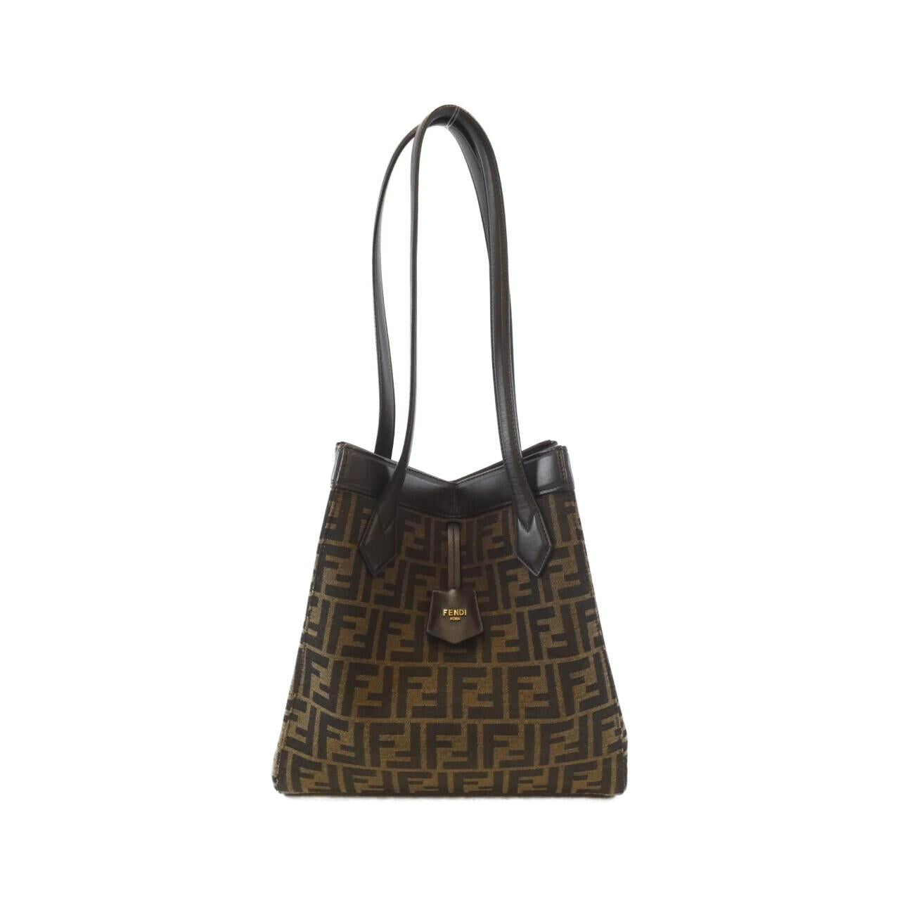 Fendi Origami MEDIUM Canvas Calf Shoulder Bag