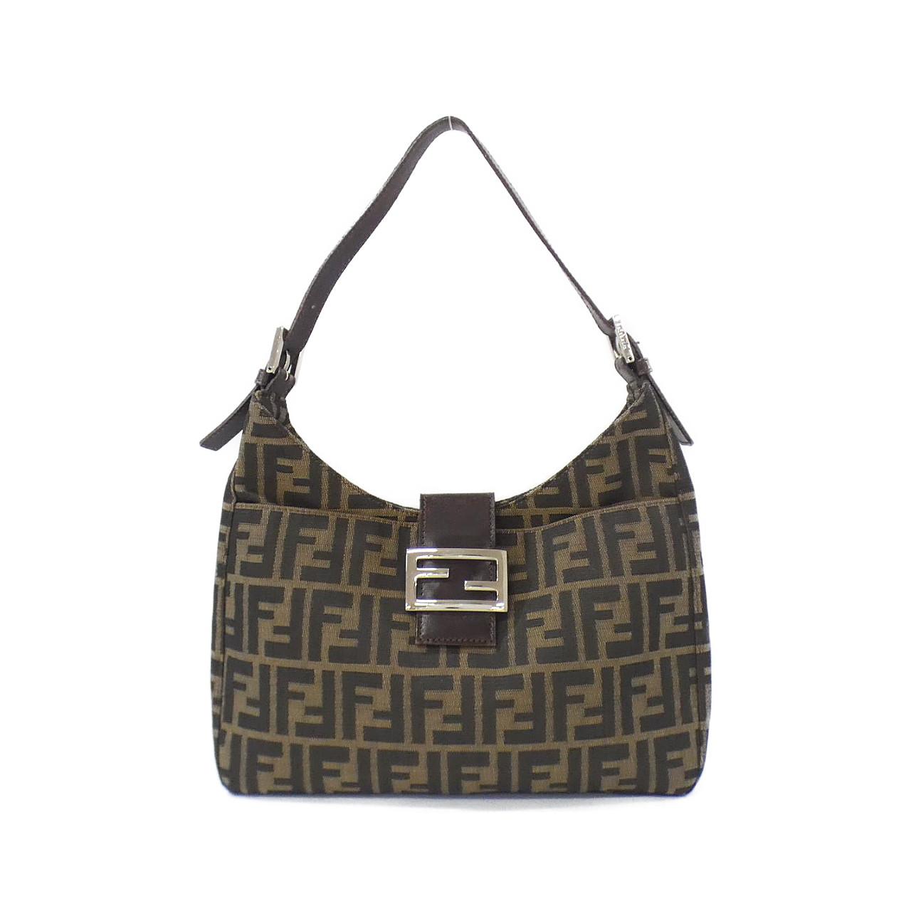 Fendi 26569 Canvas Shoulder Bag