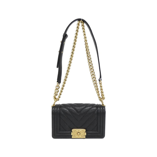 Chanel Boy Chanel Caviar Skin Shoulder Bag