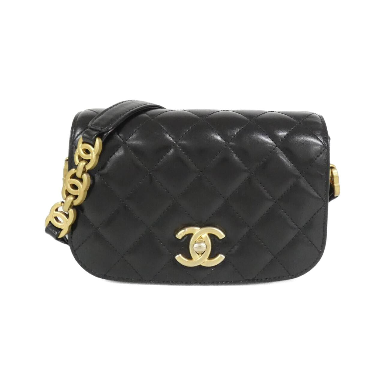 Chanel Calf Suede Shoulder Bag
