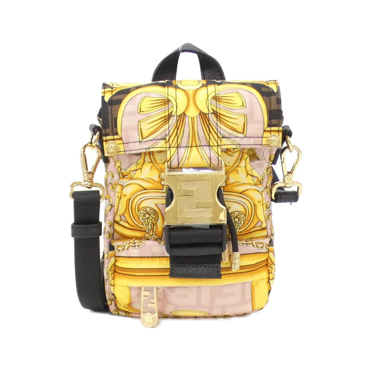 Fendi 7VZ068 AITI Nylon Calf Shoulder Bag