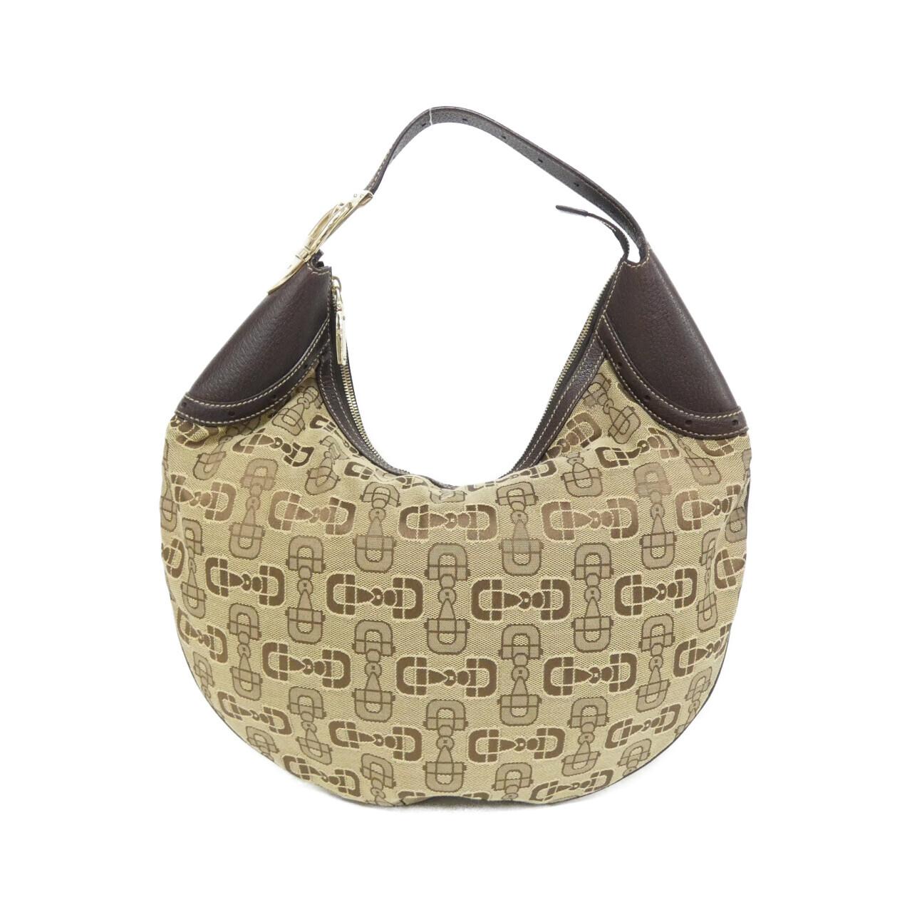 Gucci GG Canvas Leather Shoulder Bag