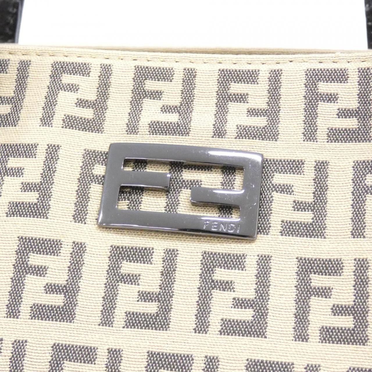 Fendi 8BH132 JQ4 Canvas Leather Bag