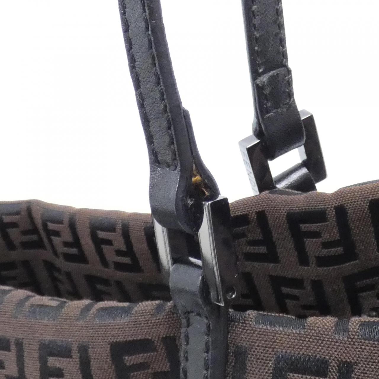 Fendi 8BH132 JQ4 Canvas Leather Bag