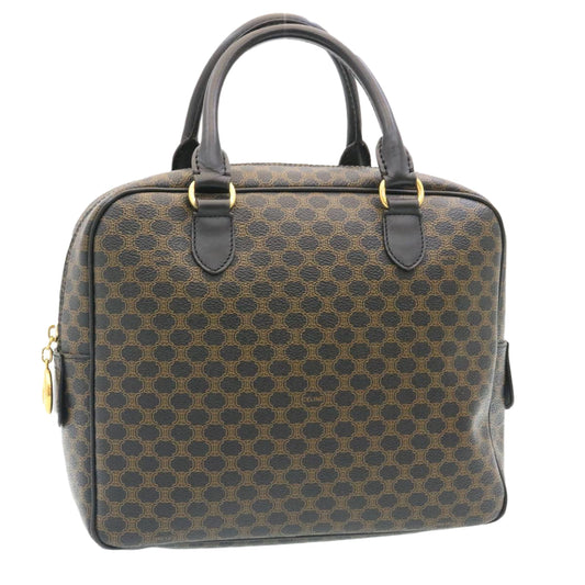 Luxury CELINE Macadam Canvas Hand Bag Black 27154