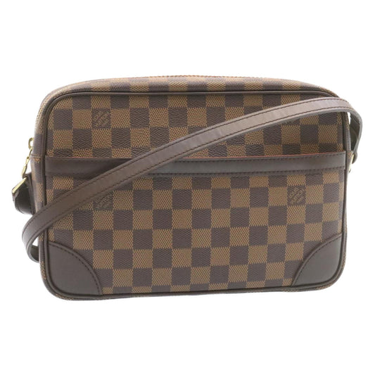 LOUIS VUITTON Damier Ebene Trocadero 27 Shoulder Bag N48085 LV Auth 27264A