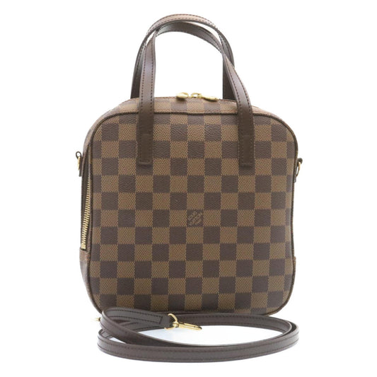 LOUIS VUITTON Damier Ebene Spontini Hand Bag SP Order N48021 LV Auth 27266A