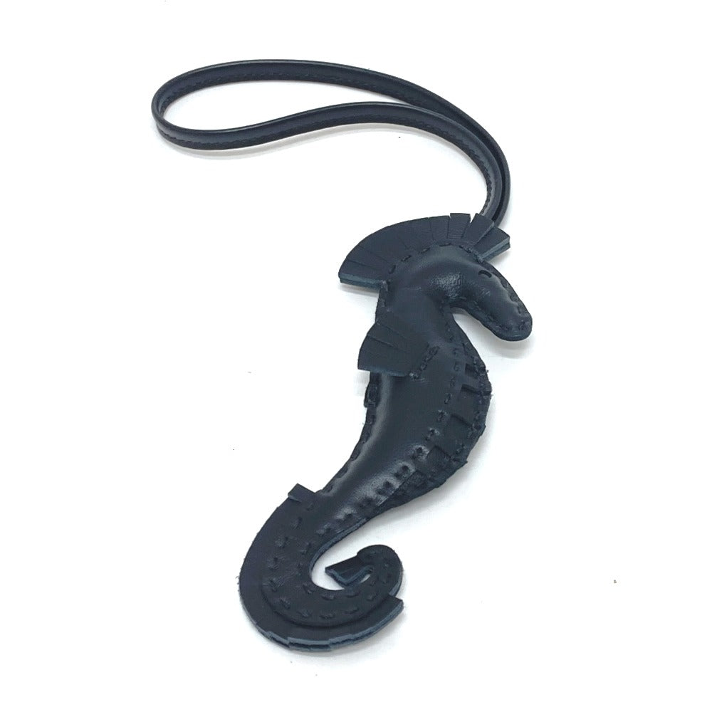 HERMES charm , anion black Bag charm ipo seahorse Women