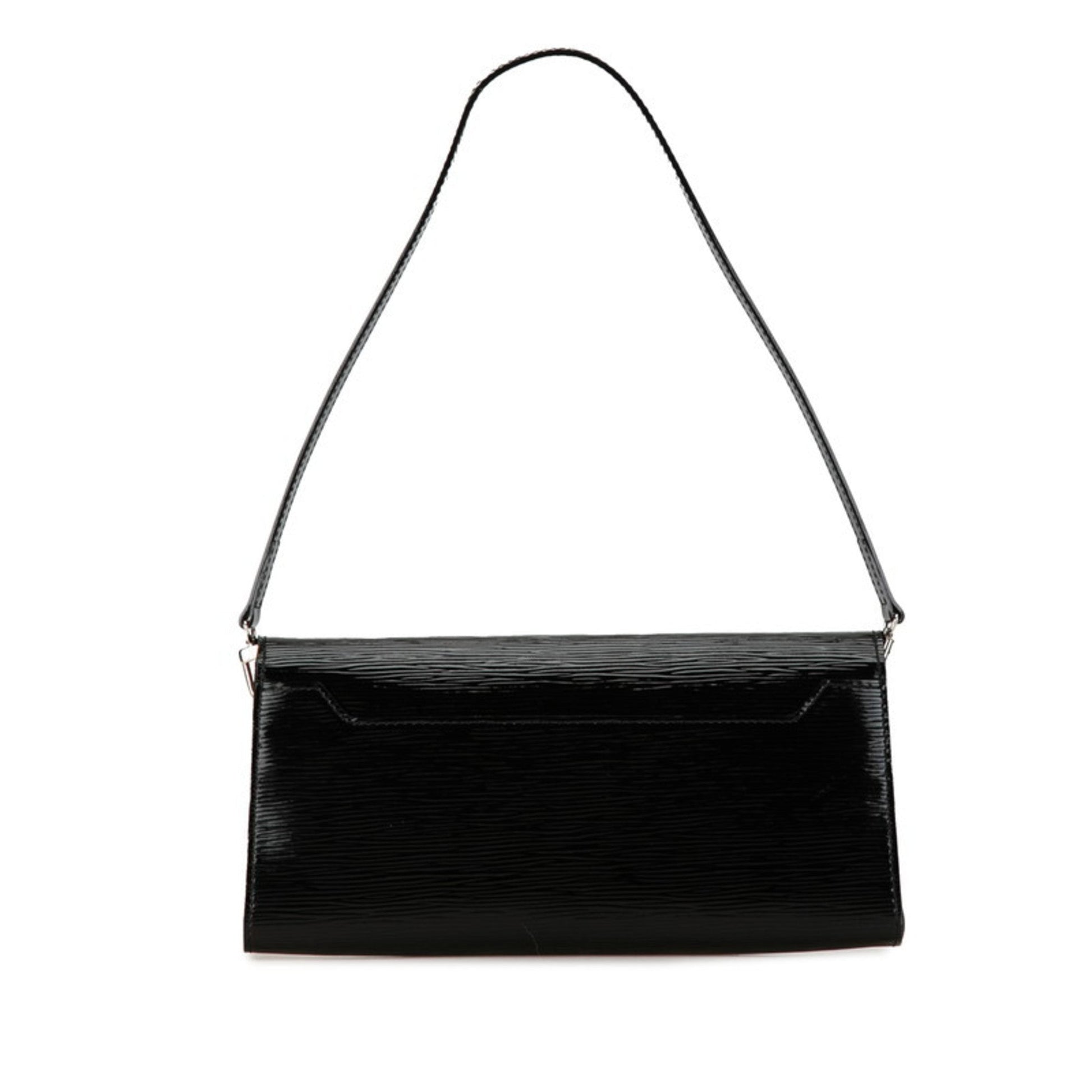 Louis Vuitton Noir Patent Leather Pochette Shoulder Bag