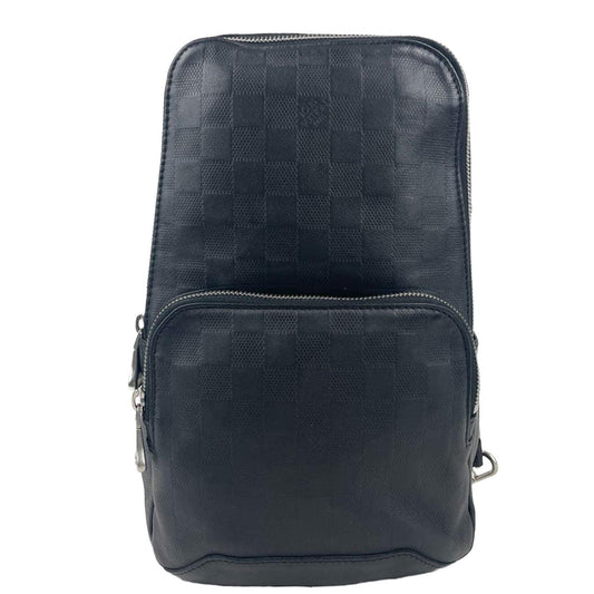 LOUIS VUITTON Leather Avenue Sling Infini Onyx