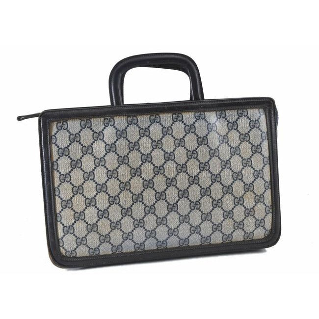 Gucci Leather Canvas Tote