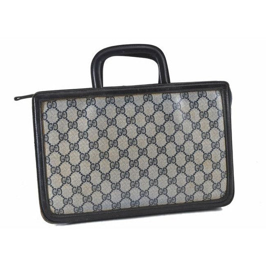 Gucci Leather Canvas Tote