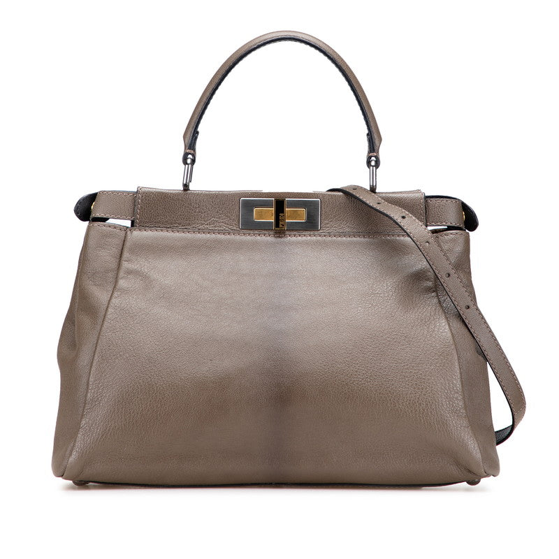 Fendi Peekaboo Leather 2way Bag