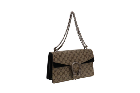 Gucci Dionysus Black Canvas Suede Handbag Style 2