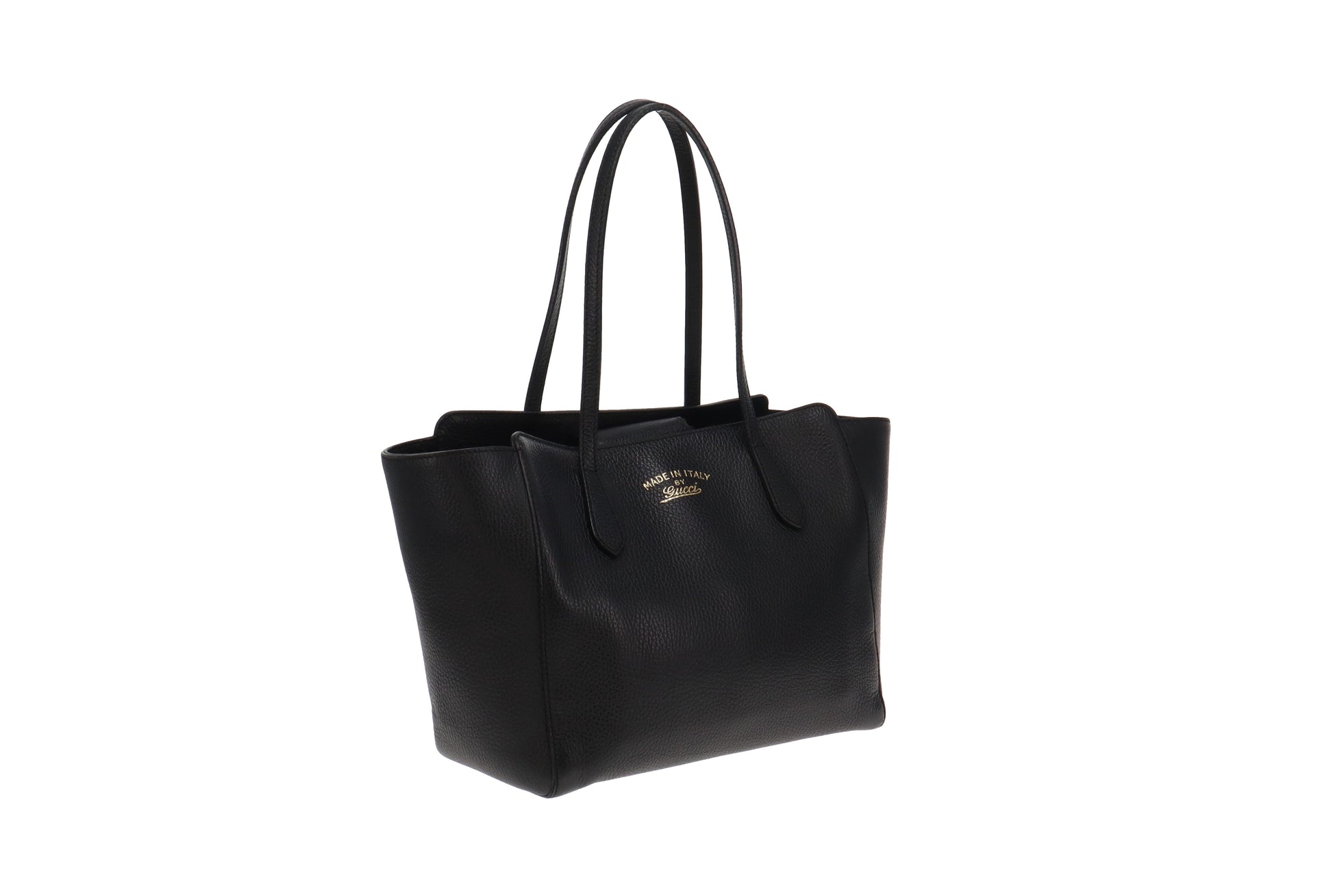 Gucci Black Leather Tote Style 10