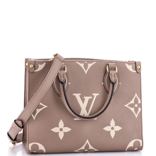Louis Vuitton OnTheGo Tote Bicolor Monogram Empreinte Giant PM