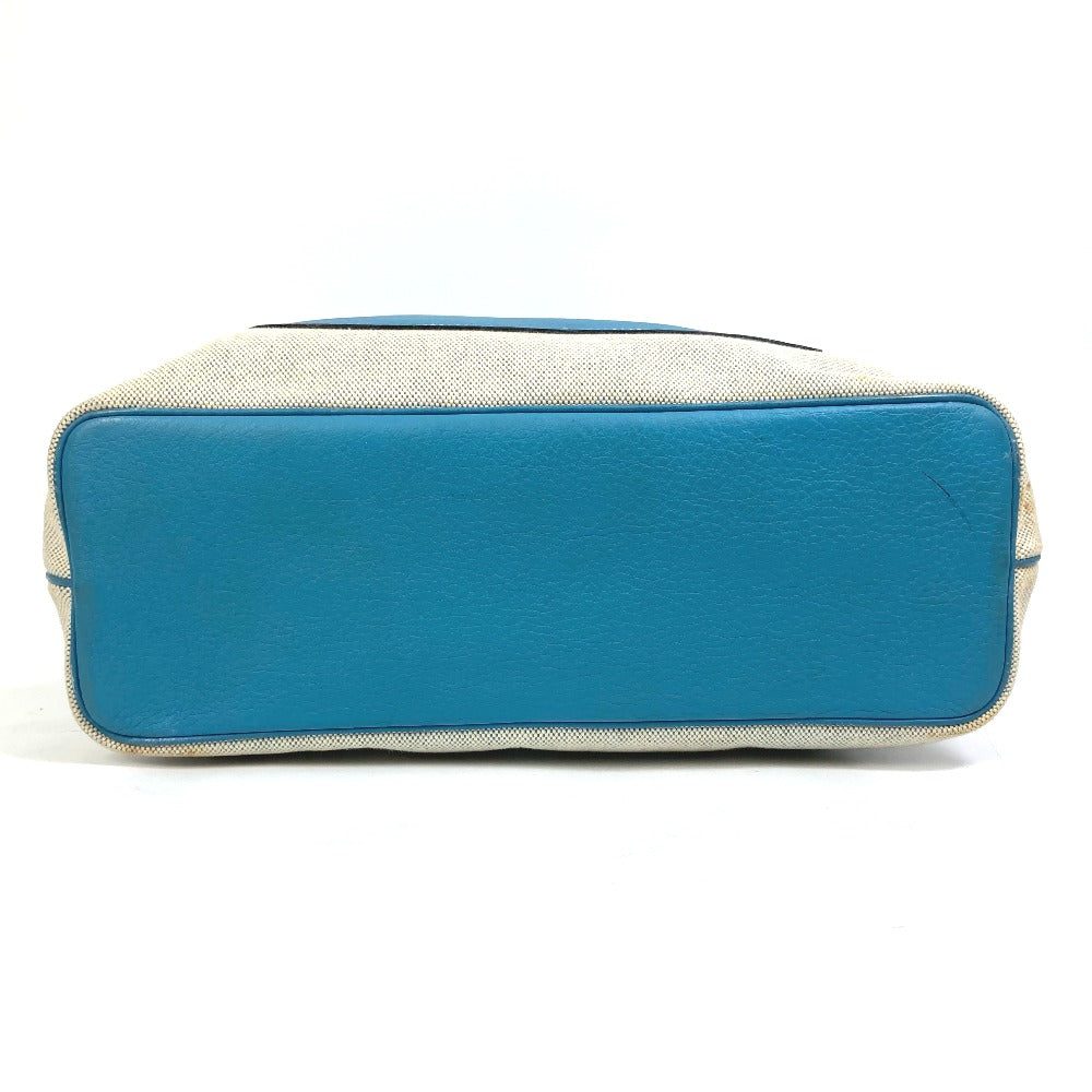 HERMES Tote Bag Toile Ash / Taurillon Clemence blue Shoulder Bag Shoulder Bag Jardine PM Women