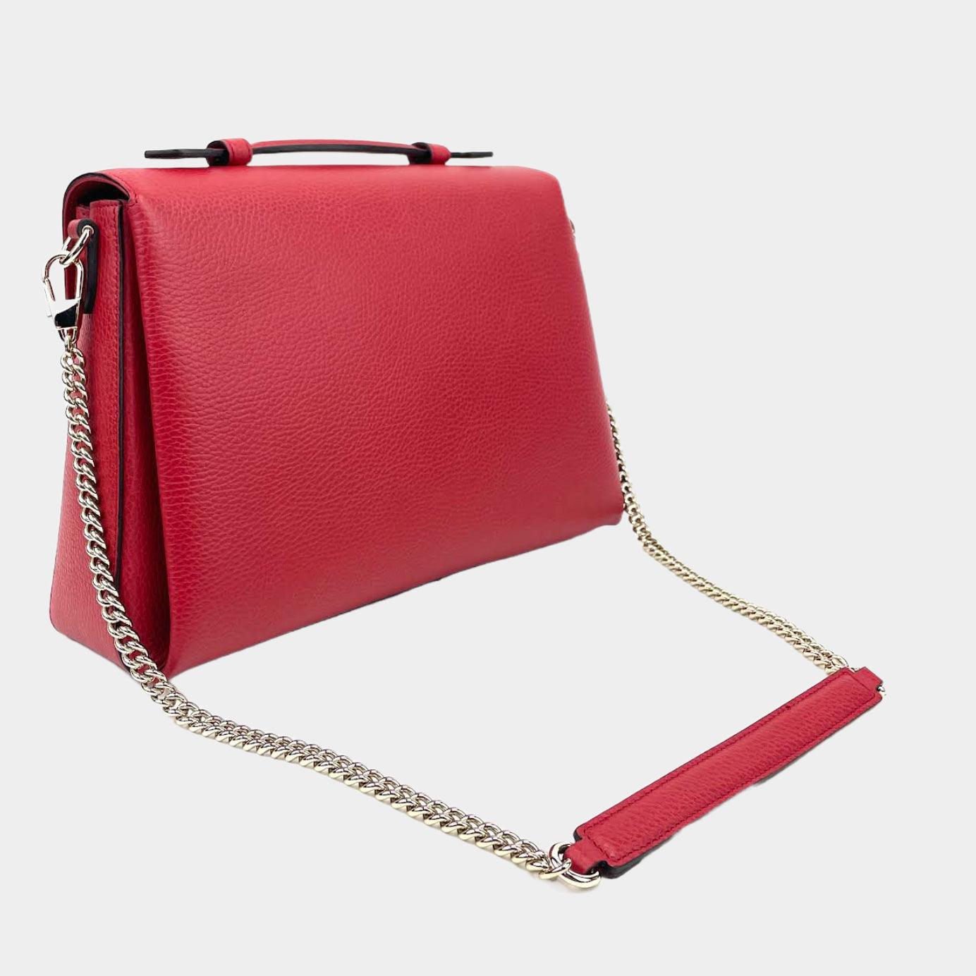 Gucci Chain Leather Shoulder Bag