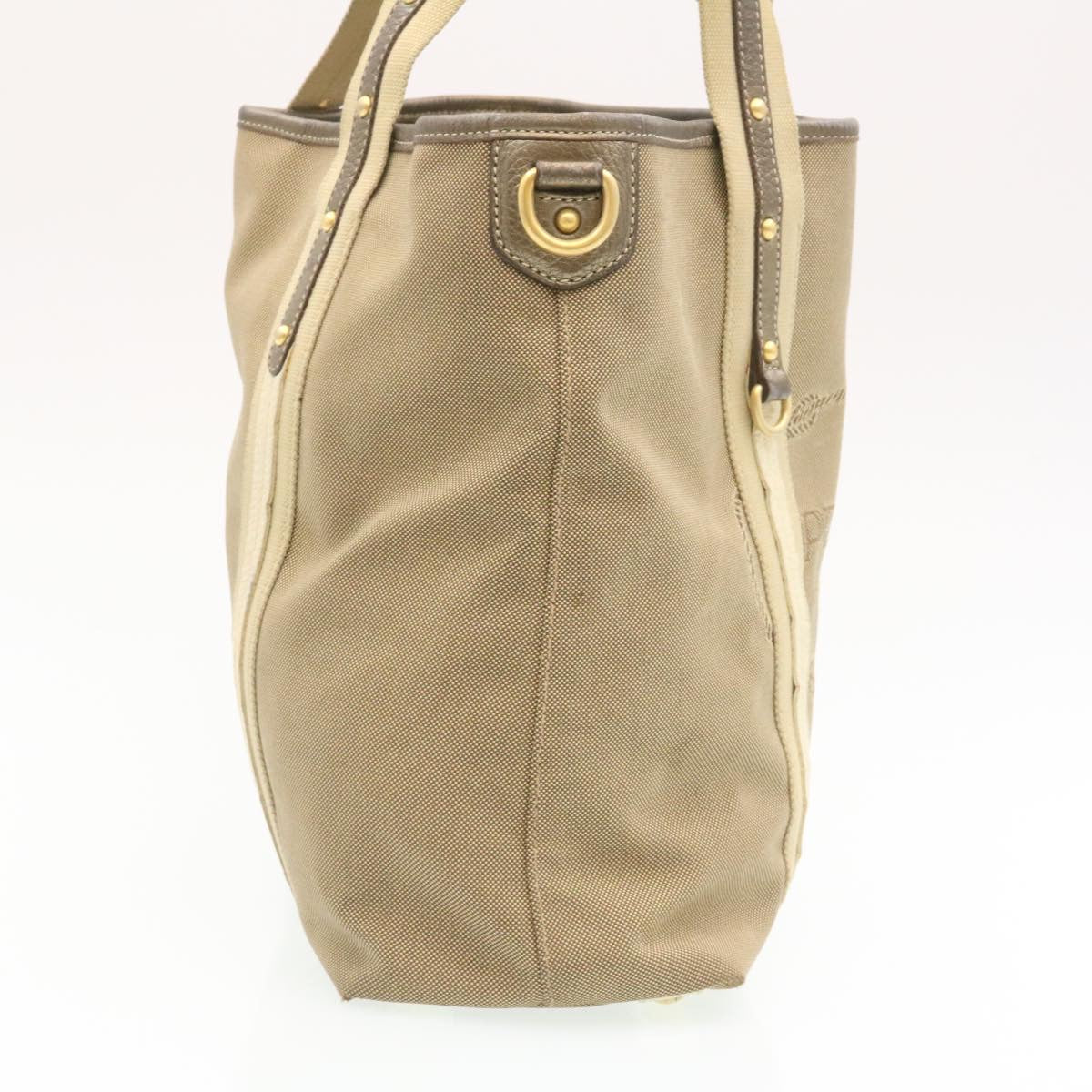Prada Shoulder Bag Canvas Khaki