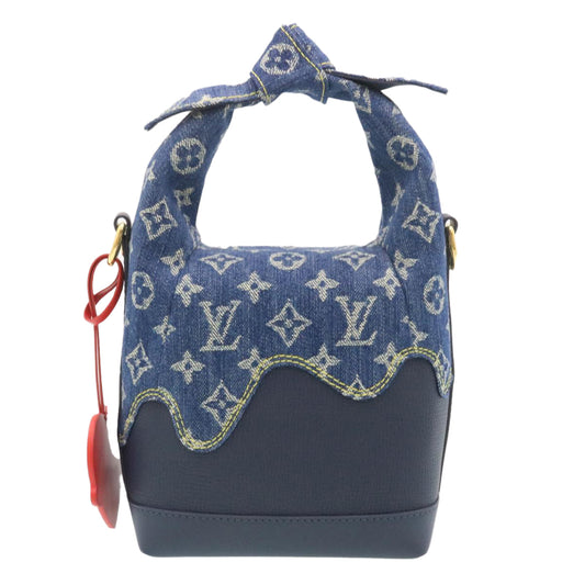 LOUIS VUITTON MonogramDenim drip Japanese cruiser ShoulderBag M45970 Auth 28766A