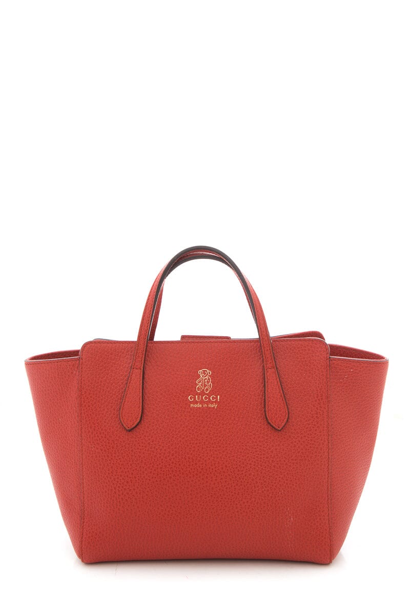 Gucci Orange Leather Tote