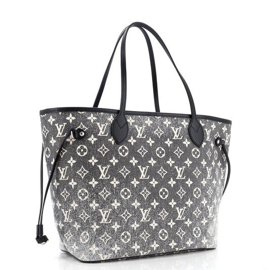 Louis Vuitton Neverfull NM Tote Monogram Jacquard Denim MM