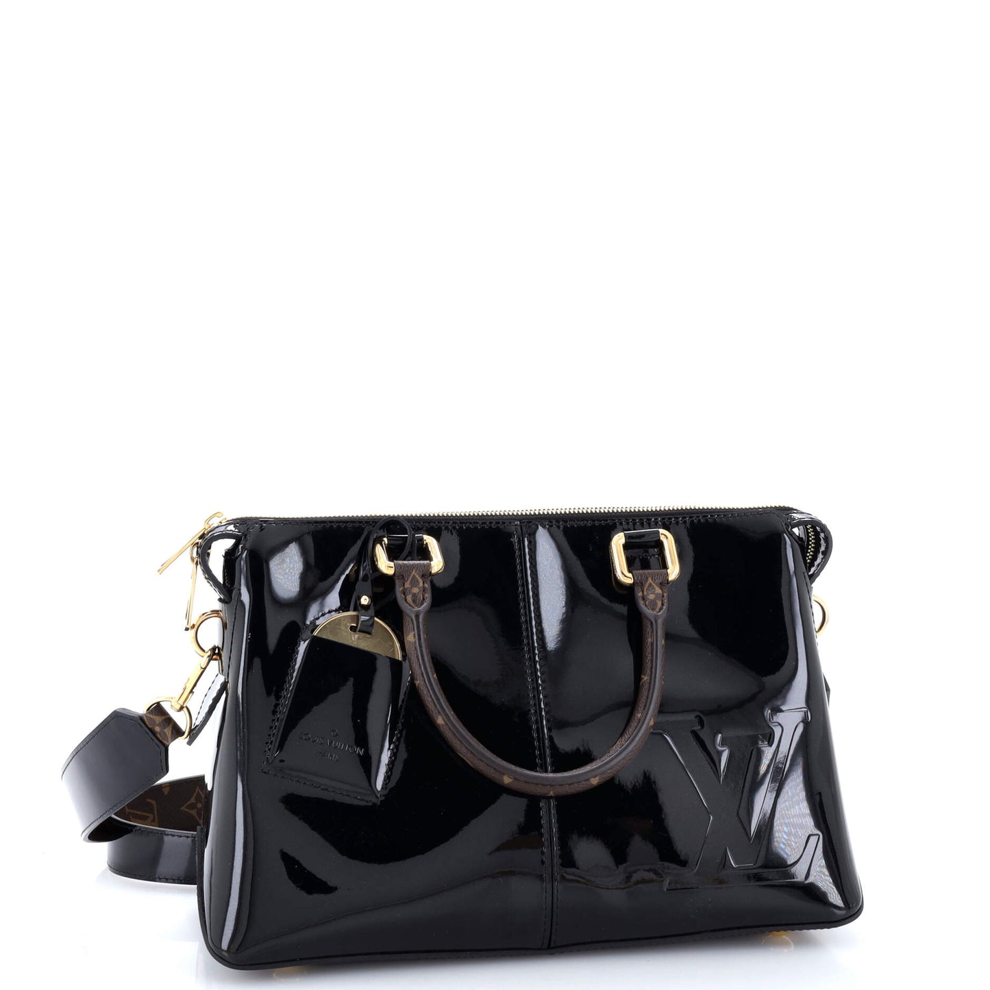 Louis Vuitton Miroir Handbag Vernis with Monogram Canvas