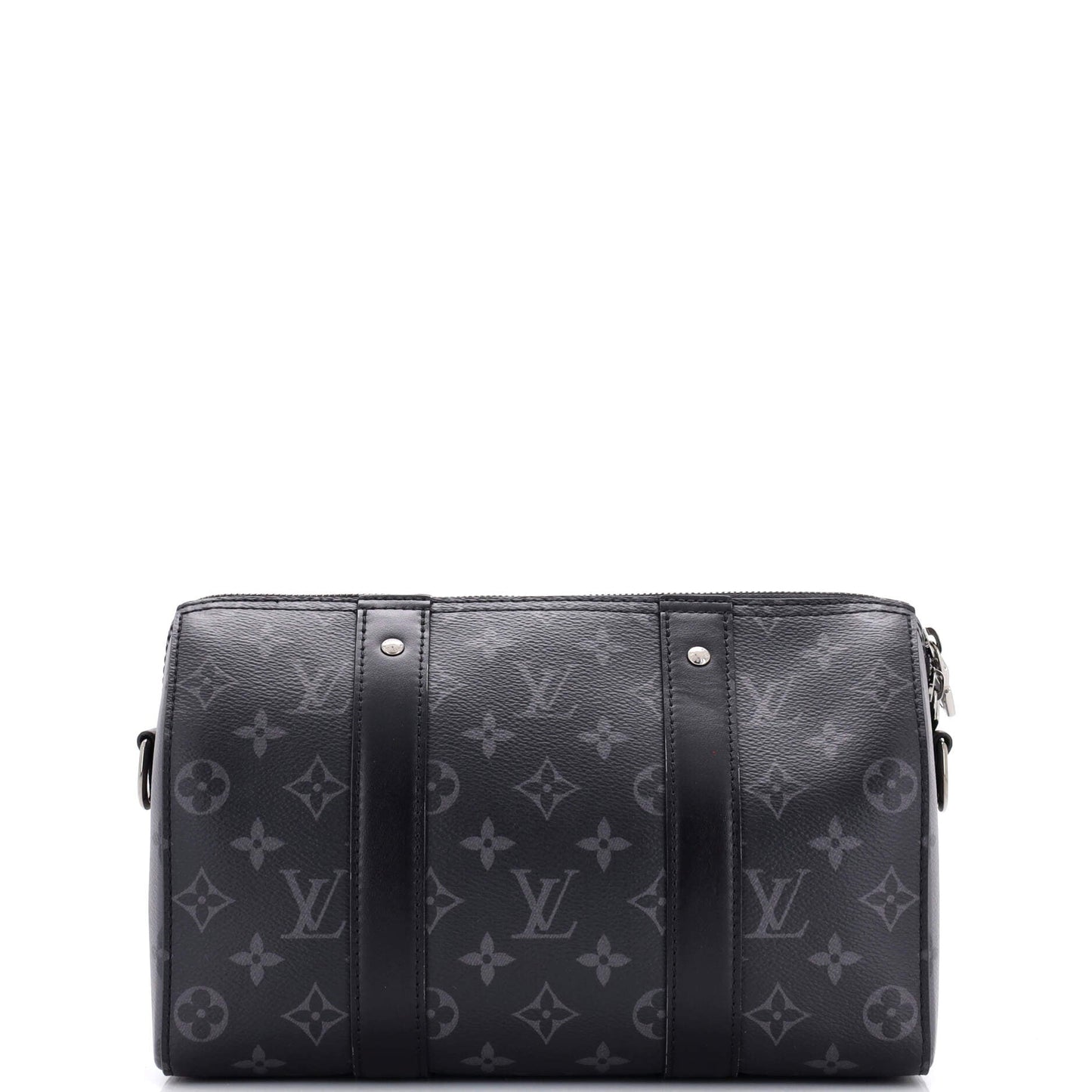 Louis Vuitton Keepall Bandouliere Bag Reverse Monogram Eclipse Canvas 25