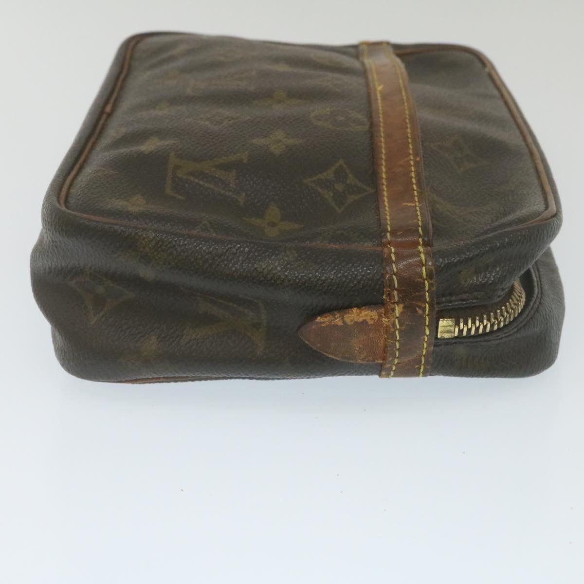 LOUIS VUITTON Monogram Compiegne 23 Clutch Bag LV Auth