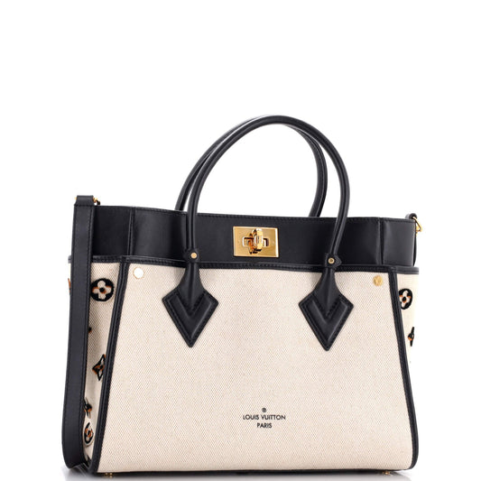 Louis Vuitton On My Side Tote Monogram Tufted Canvas MM