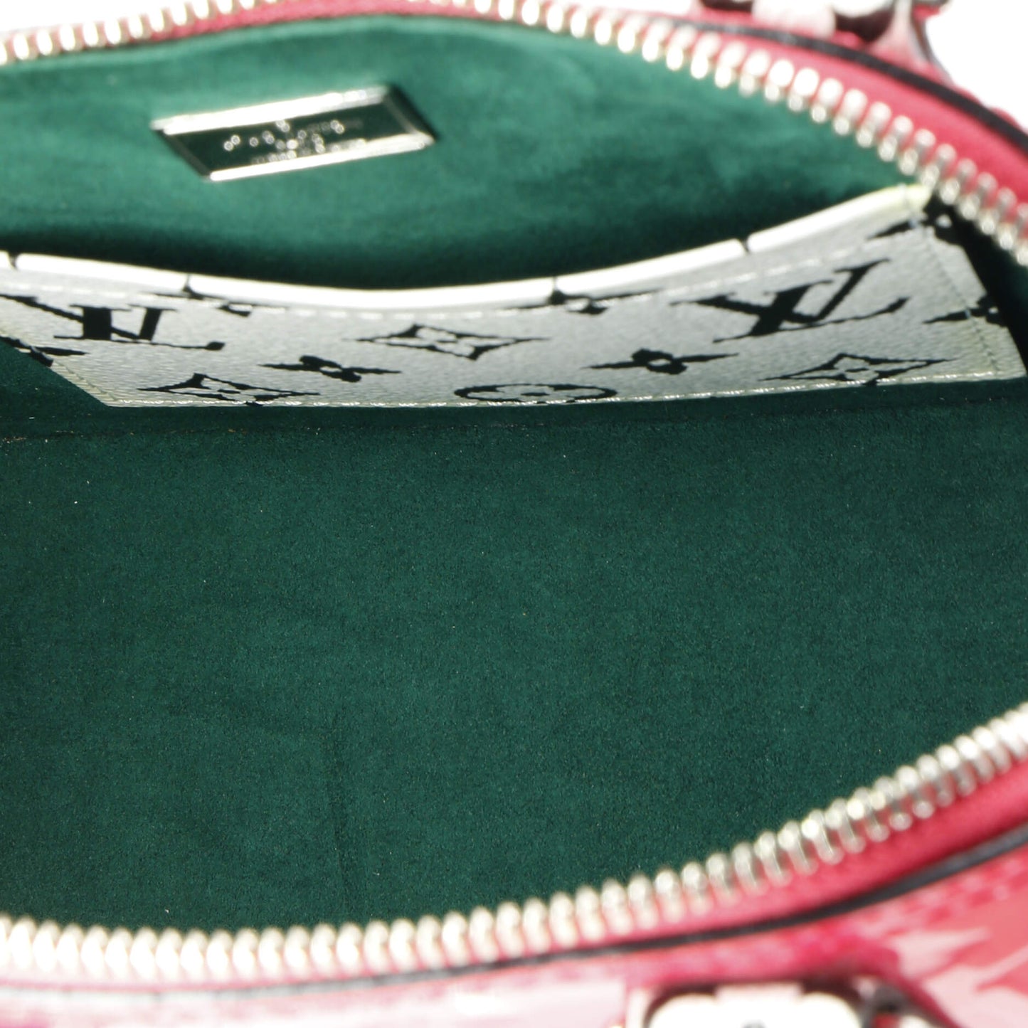Louis Vuitton Alma Handbag Monogram Vernis with Monogram Canvas and Epi Leather BB