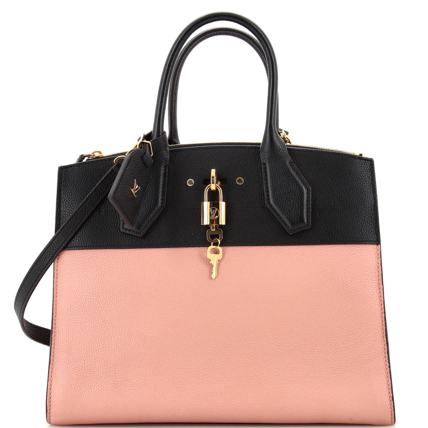 Louis Vuitton City Steamer Handbag Leather MM