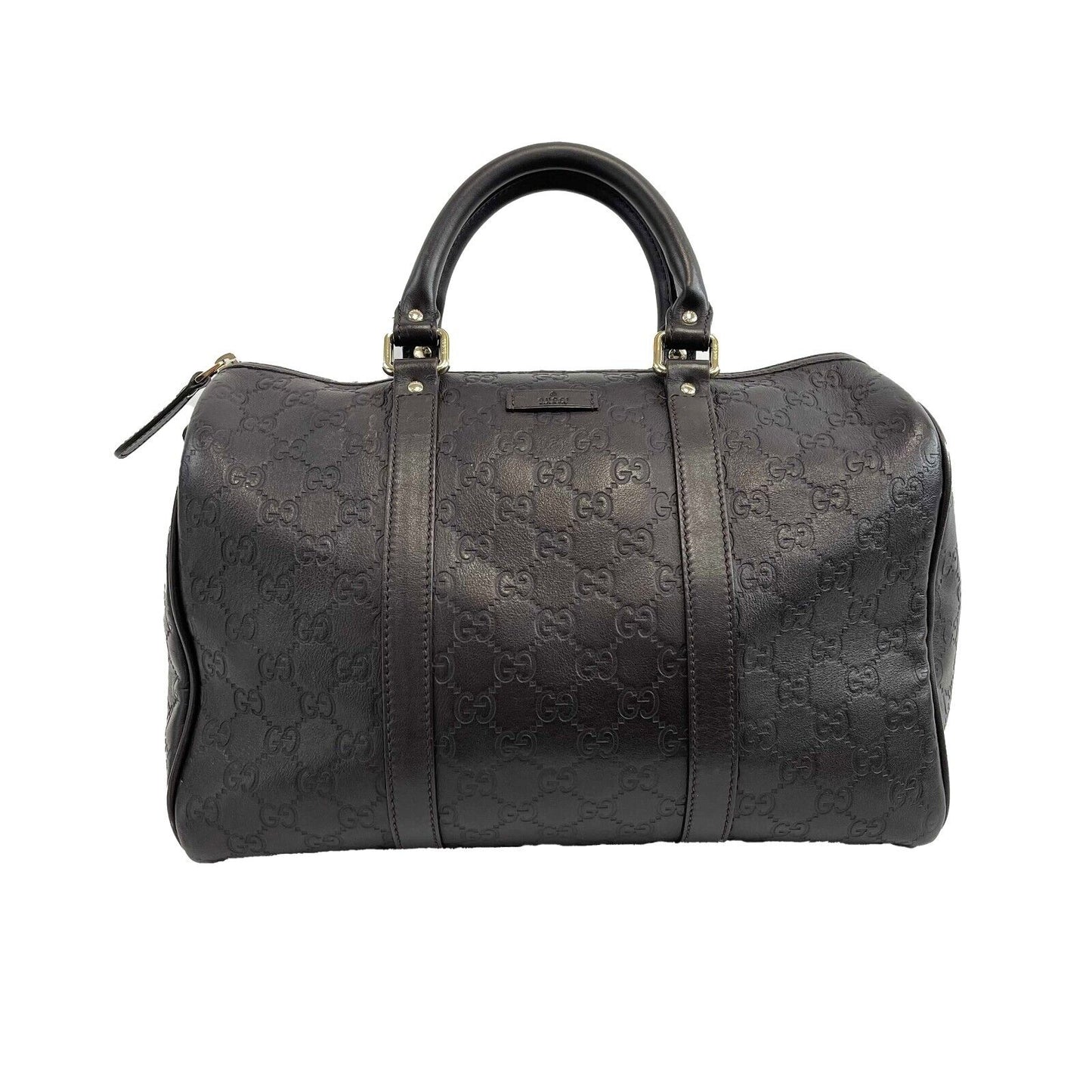 Gucci Monogram Leather Top Handle Shoulder Bag