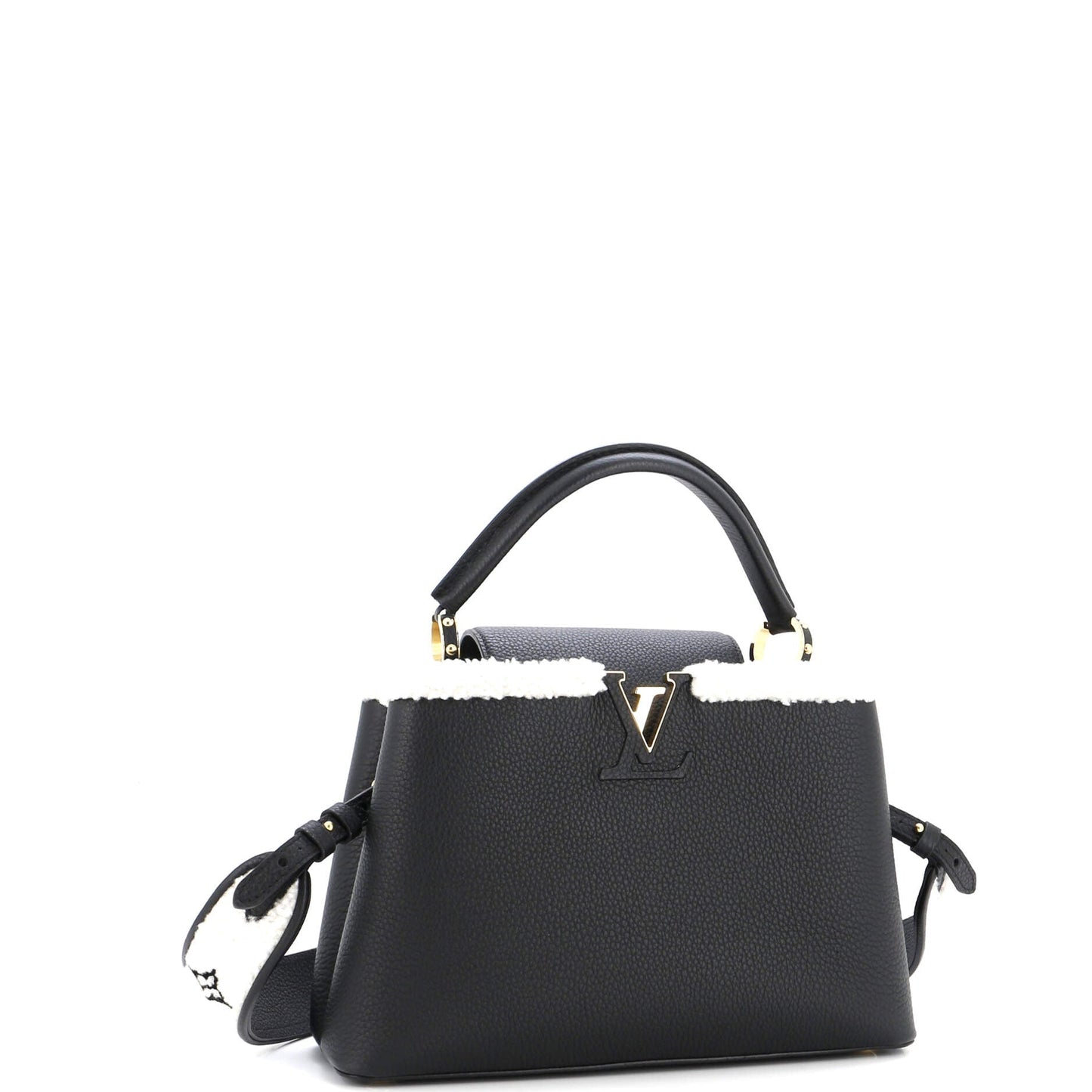 Louis Vuitton Capucines Bag Leather with Shearling BB