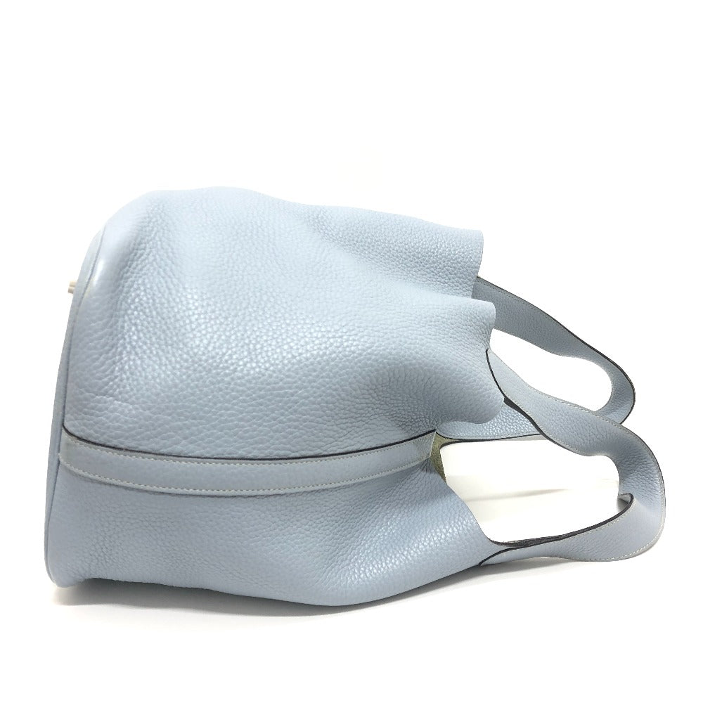 HERMES Handbag Taurillon Clemence blue Picotan Lock GM