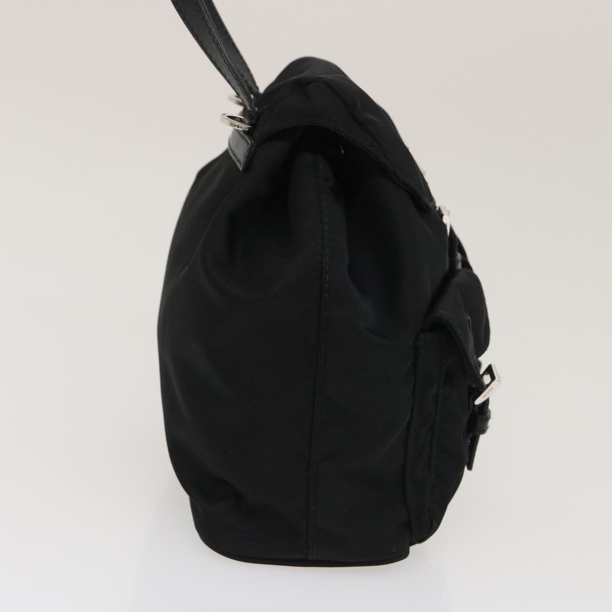 Prada Chain Mini Shoulder Bag Nylon Black V44 F0002