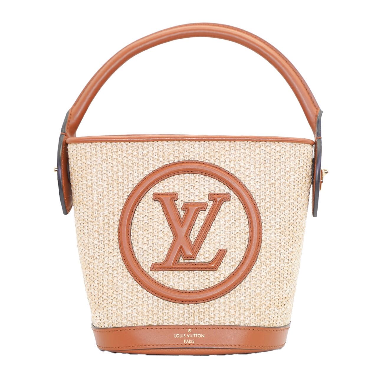 LOUIS VUITTON  Raffia Petit Bucket Bag