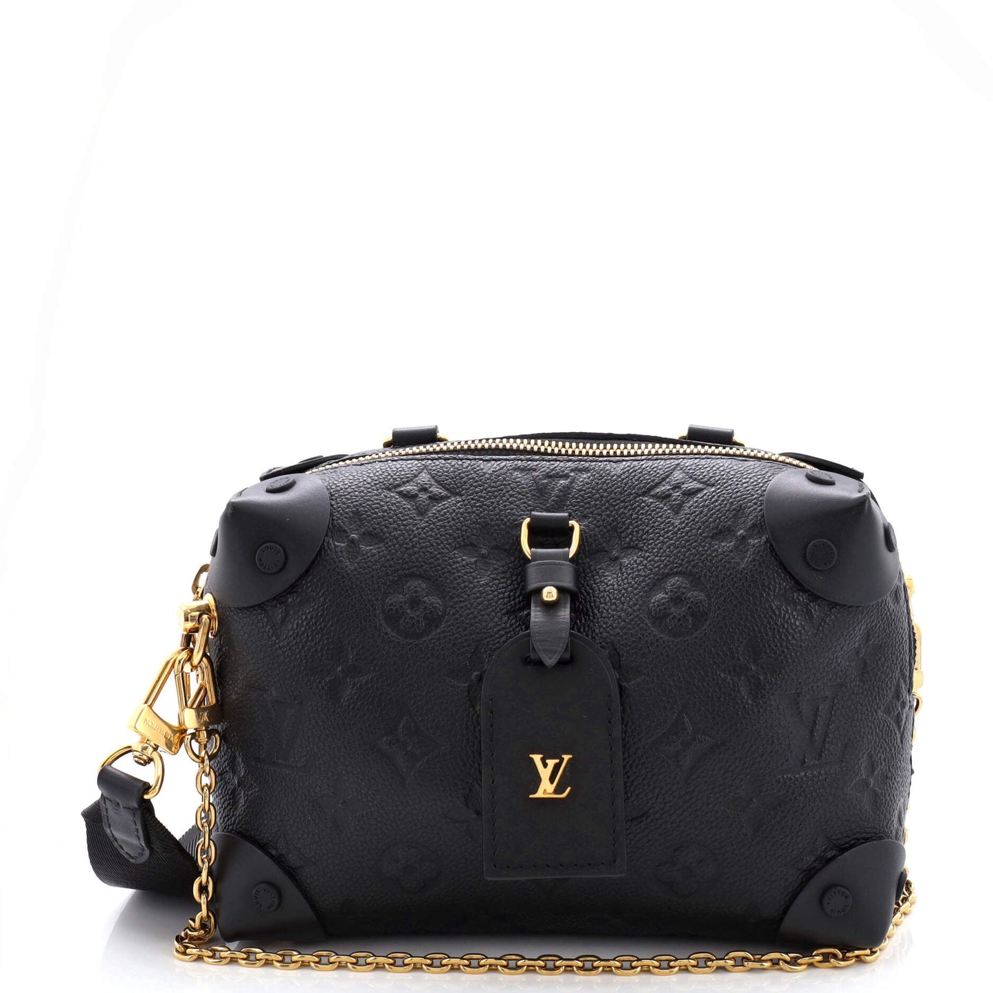 Louis Vuitton Petite Malle Souple Handbag Monogram Empreinte Leather