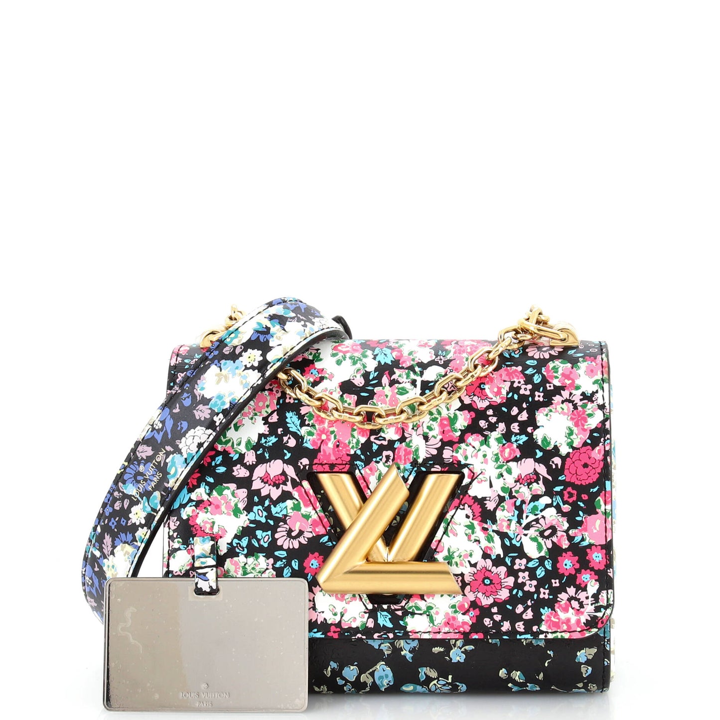Louis Vuitton Twist Handbag Limited Edition Floral Print Leather PM