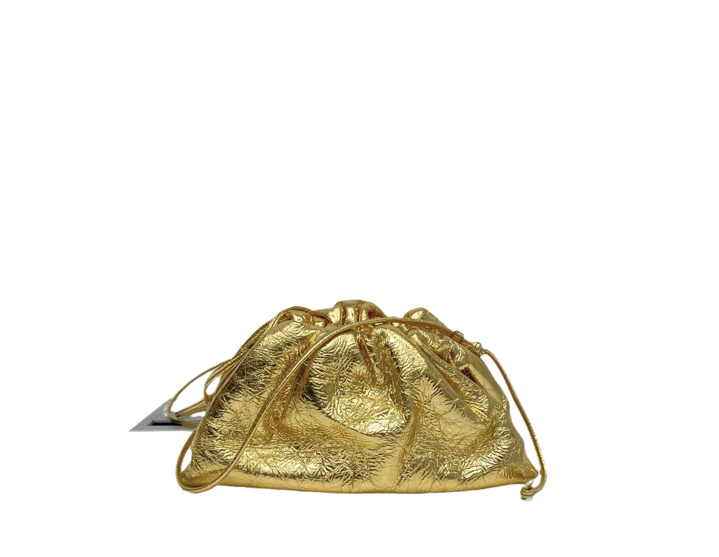 Bottega Veneta Pouch Mini Gold Lambskin Leather