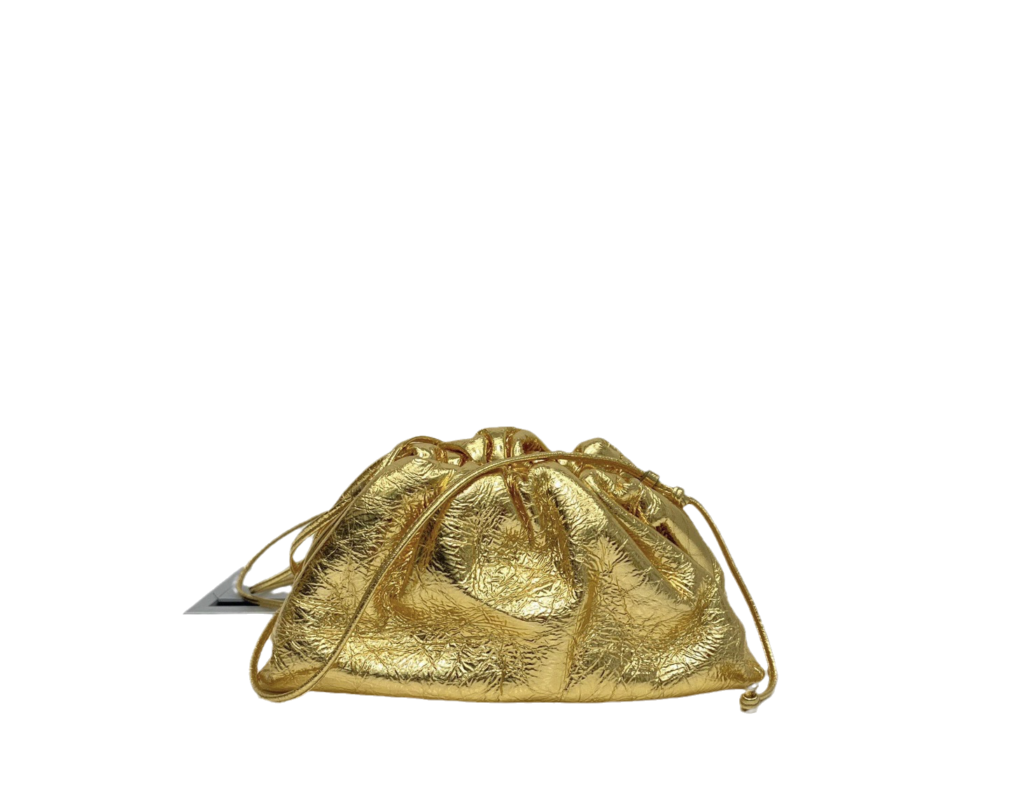 Bottega Veneta Pouch Mini Gold Lambskin Leather