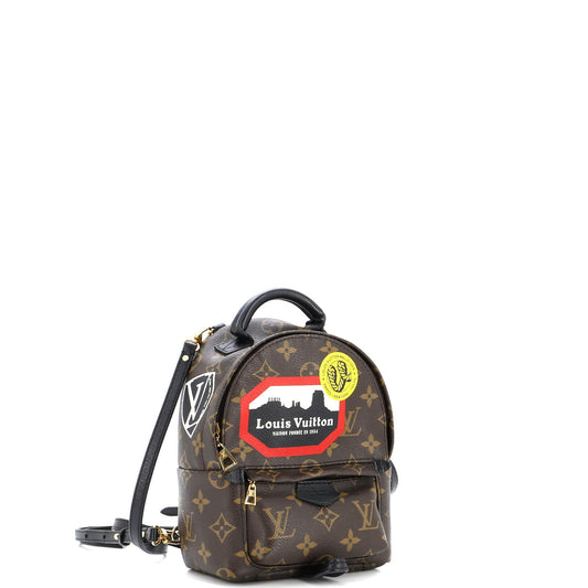 Louis Vuitton Palm Springs Backpack Limited Edition World Tour Monogram Canvas Mini