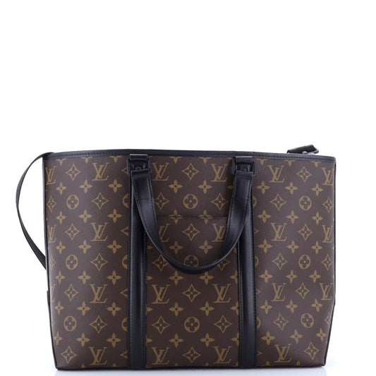Louis Vuitton Weekend Tote Macassar Monogram Canvas PM