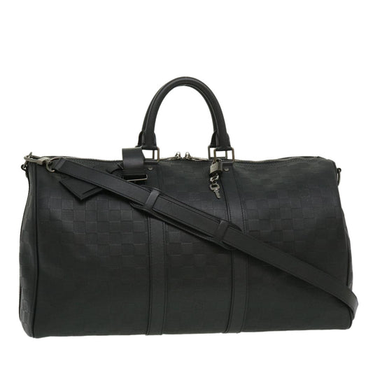 LOUIS VUITTON Damier Infini Keepall Bandouliere 45 Boston Bag N41145 LV 29957A